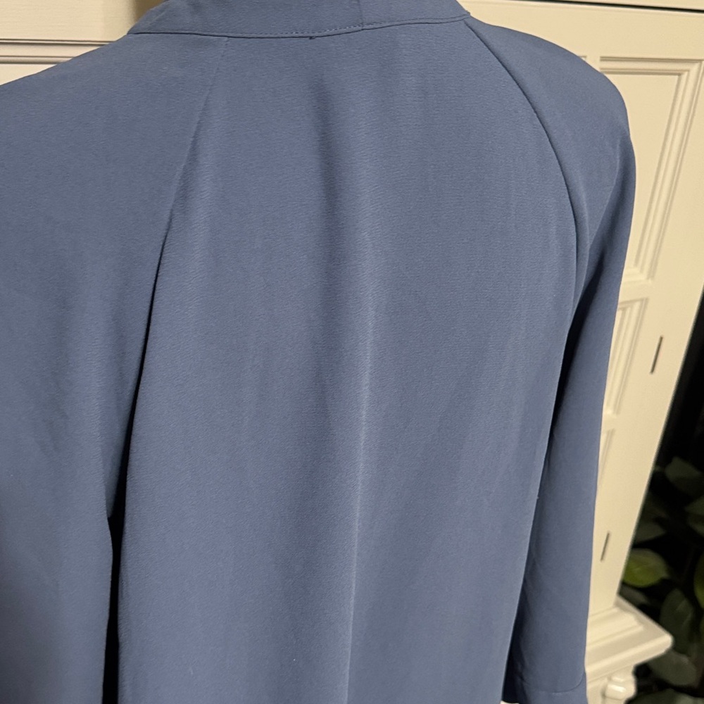 H&M Elegant Blue Women's Knee Length Dress Size 10 - Picture 8 of 10